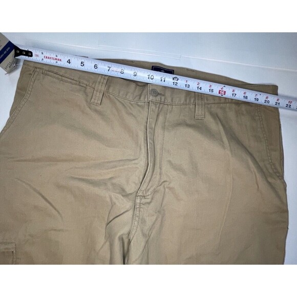 Dockers Side Zip Khaki Chino Flat Front Relaxed Fit 42x30 NWT MSRP $50 - Picture 8 of 9